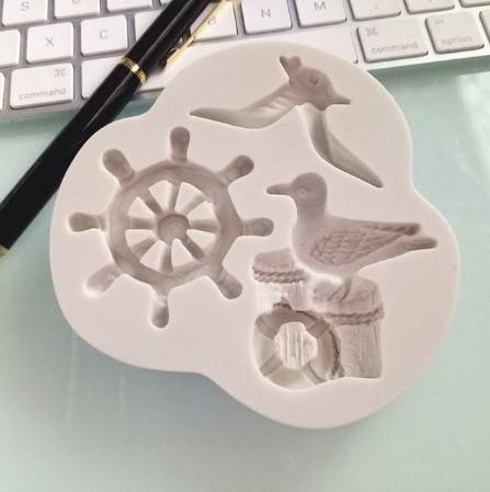 Молд силиконовый морской 85 на 95 мм серый Киев - изображение 10