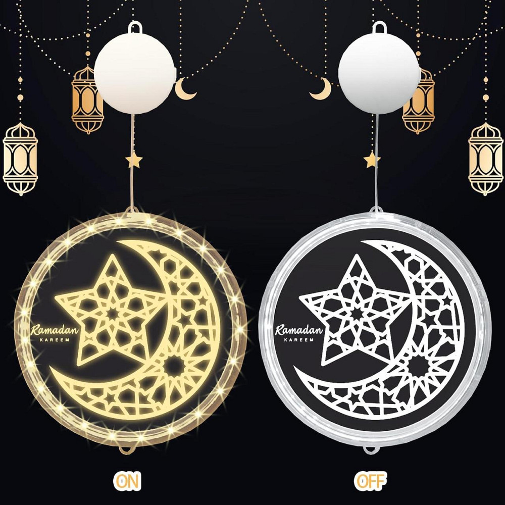 Декоративная LED лампа Ramadan, набор 2шт, на батарейках, украшение на стену или окно Рамадан Киев - изображение 5