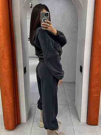 Жіночий стильний теплий флісовий костюм-двійка, двобічний фліс-полот, 42/44 Одеса