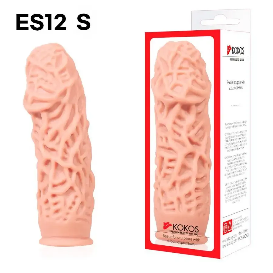 Насадка на член Kokos Extreme Sleeve ES.12 розмір S, потовщувальна, стимулювальний рельєф Львів - фото 4