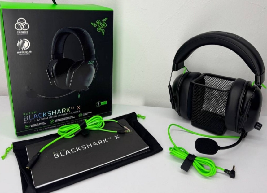 Наушники Razer Black Shark V2 X , Геймерский игровые Hyper X Logitech Киев - изображение 7
