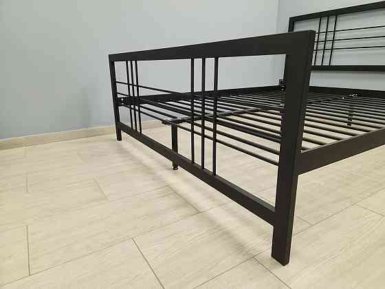 Двуспальная металлическая кровать Дамаск от ТМ Теnero 140х190, Щит ДВП, 2 ящика Харьков