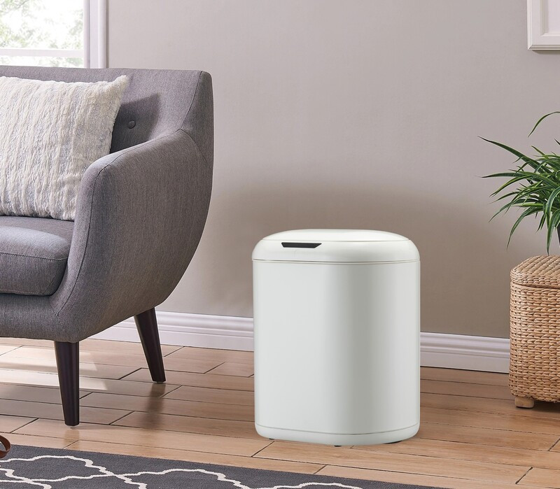 Відро для сміття сенсорне овальне Mixxus Premium Topper-TC0112 White 12л колір білий   ( MI7082 ) 24367 Харків - фото 8