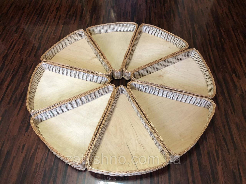 Плетеные лотки треугольные  круг из лозы Киев - изображение 8