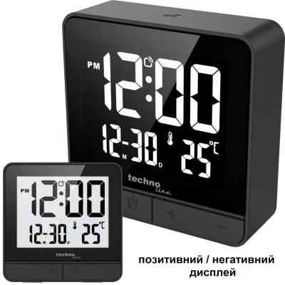 Настільний годинник Technoline WT375 Black (DAS302469) Вінниця