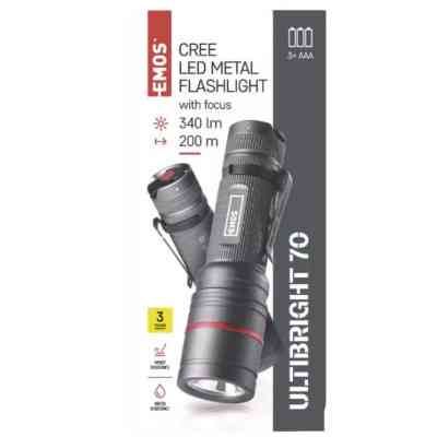 Ліхтар EMOS P3170 340Lm 3AAA Metal (P3170) Вінниця