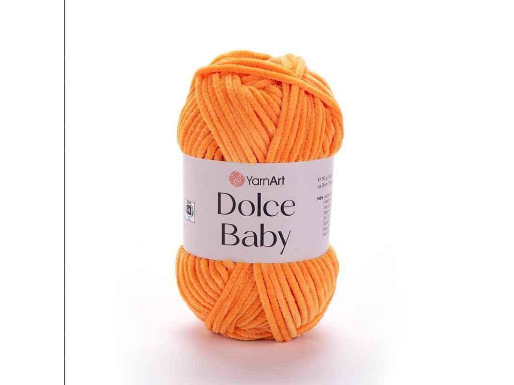 Пряжа Dolce Baby помаранчевий 100% мікрополіестр 85м 50г 5шт/уп 852 ТМ YarnArt Київ - фото 1