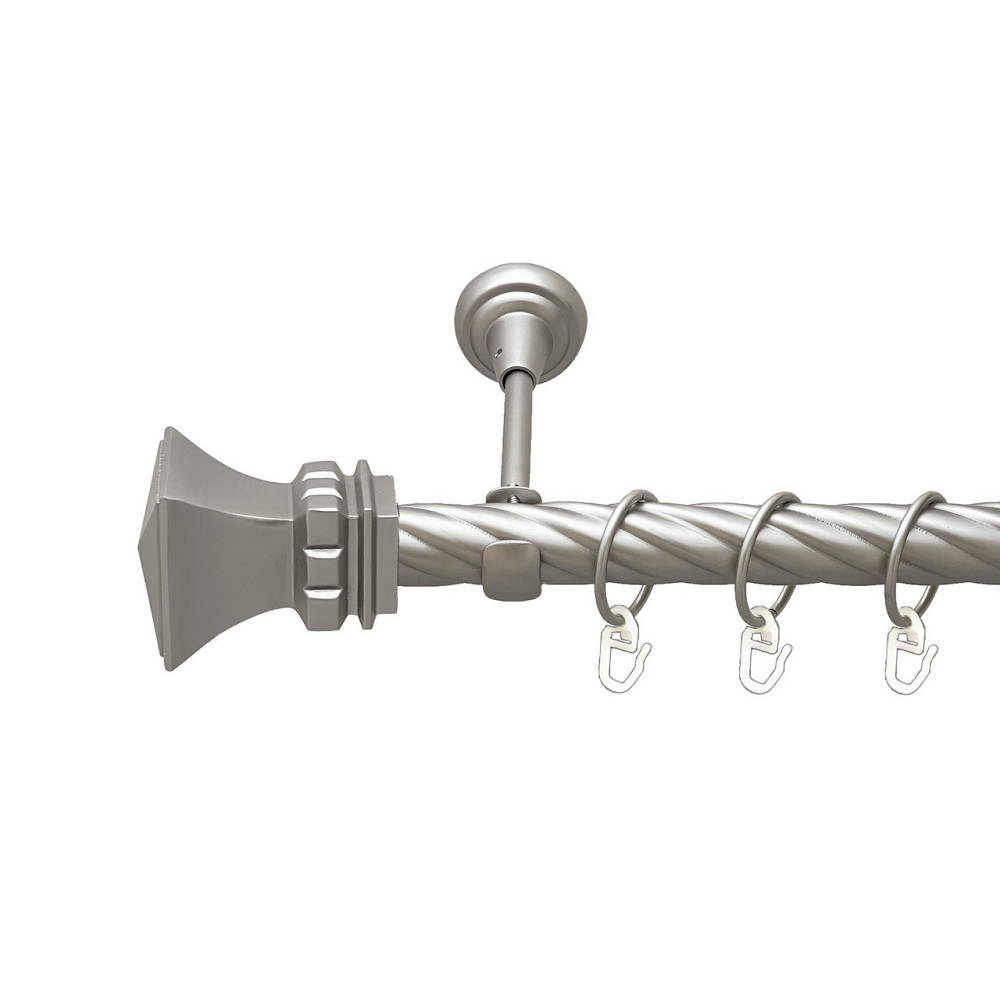 Карниз Orvit Емпорія металевий однорядний відкритий скручена труба кільце металеве Сатин 25 мм 200 см (00-00023417) Львів - фото 1