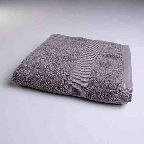 Набор махровых полотенец c Бордюром 3шт GM Textile 40х70см, 50х90см, 70х140см 400г/м2 (Серый) Сумы