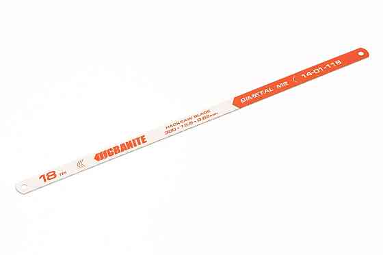 Полотно для металу GRANITE Bimetal одностороннє М2 300х12.5х0.62 мм/18х1" 6 шт 14-01-118 Рівне