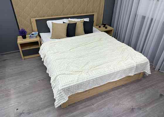 Плед-покривало Кубик 200х220 см (+-10см) Молочний (87-235) Київ