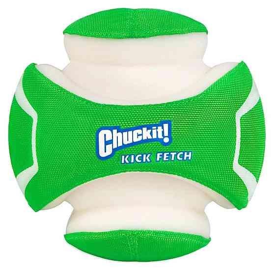 Светящийся мяч в темноте для собак Chuckit! Kick Fetch Max Glow игрушка для активных игр, размер S Винница