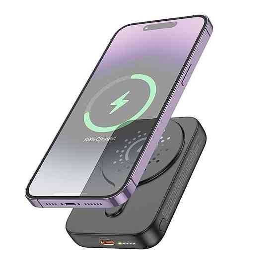 Зовнішній акумулятор HOCO J117A Esteem PD20W magnetic power bank(10000mAh) Black Київ