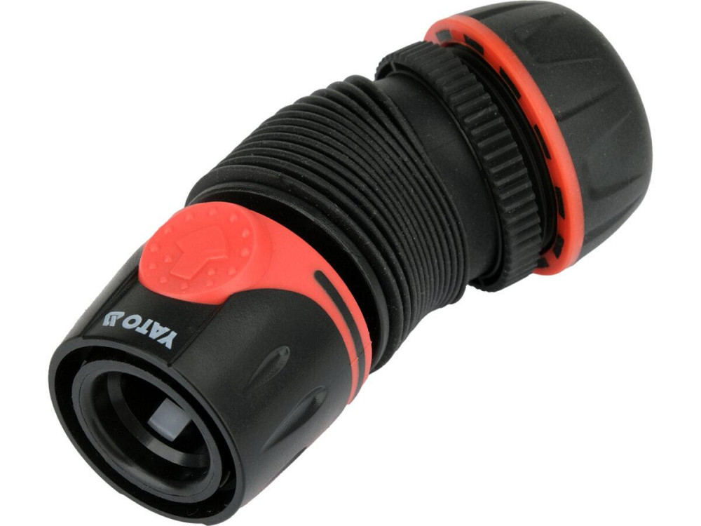 Муфта швидкоз'єднувальна з регуляцією згина YATO для водяних шлангів Ø= 3/4