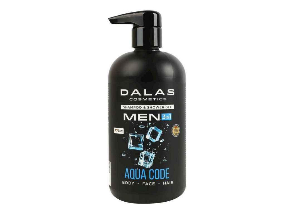 Гель-шампунь для душу 550мл MEN AQUA CODE 3в1 ТМ DALAS Київ - фото 1