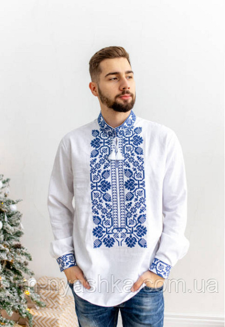 Мужская льняная вышиванка Всеволод Кривой Рог - изображение 4