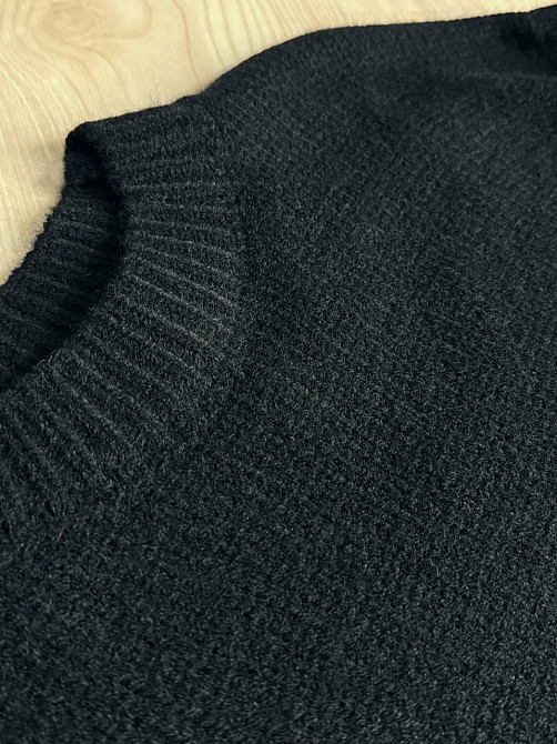Светр жіночий Fancy Matinee 539 оверсайз однотонний, чорний, one size Київ - фото 6