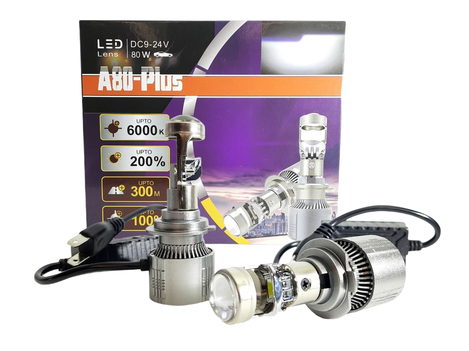 Комплект світлодіодних лінз StarLight A80 Plus H7 Mono-LED +200% 12/24V Харків - фото 1
