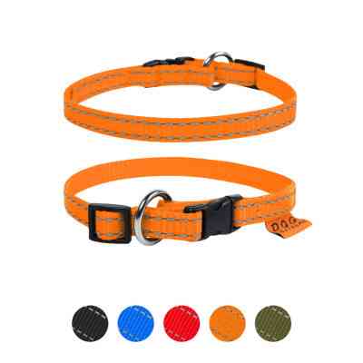 Нашийник для тварин Dog Extreme з нейлону регульований Ш 10 мм Д 20-30 см помаранчевий (42844) Вінниця