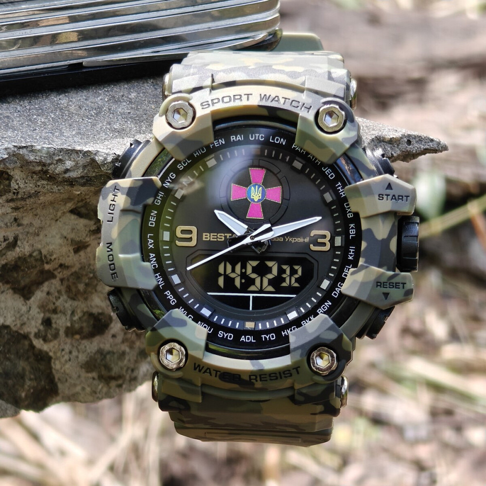 Годинник чоловічий водостійкий тактичні Besta United Brave ВСУ Камуфляж Вінниця - фото 3