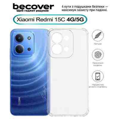 Чехол для мобильного телефона BeCover Anti-Shock Xiaomi Redmi 15C 4G/5G Clear (713812) Винница
