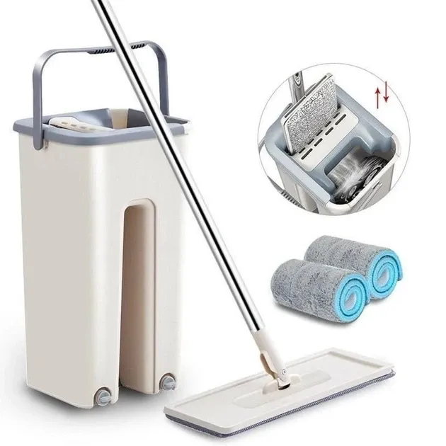 Швабра Scratch Cleaning Mop G3 Small з відром для вологого та сухого прибирання будинку та офісу Одеса - фото 4