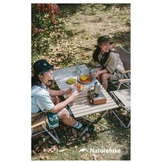 Стол складной туристический Naturehike Simple Star T01 CNK2550JJ018 (89х60 см) углеродистая сталь Бежевый Киев