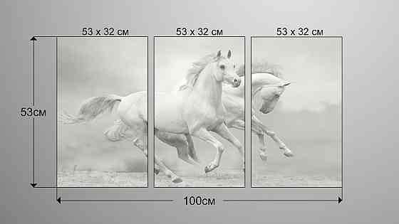 Модульна картина Природа Коні (53х100см) Аrt-125_3А Київ