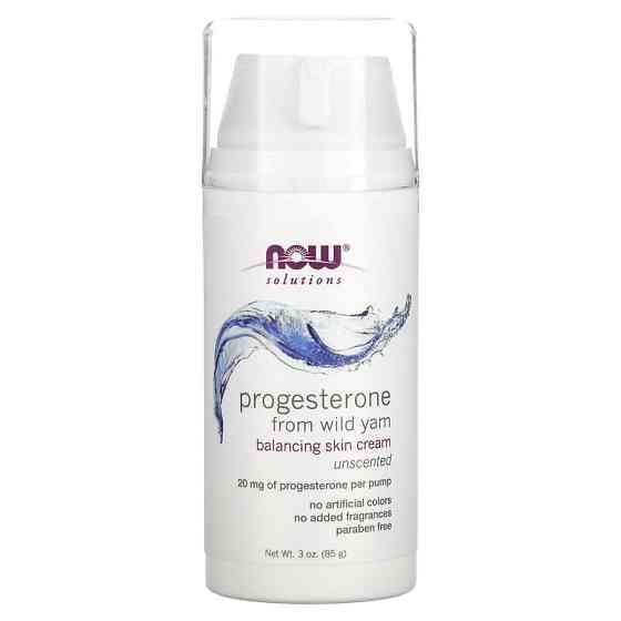 Крем с прогестероном, Cream Progesterone, Now Foods, Solutions, балансирующий крем для кожи, без запаха, 85 г Луцьк