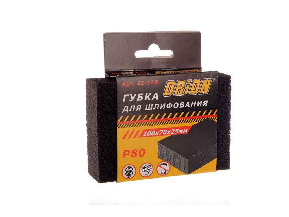 Губка для шлифования Р 80 ТМ ORION Solmir Київ - фото 1