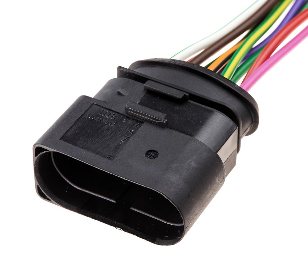 Електричний з'єднувач із дротом, 10-контактний, Фара, Чорний, Пластик, Київ - фото 1