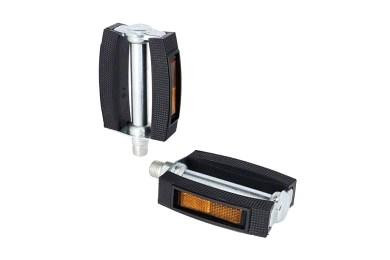 Педали велосипедные (с катафотами, металл, овал, прорезиненые) Мукачево - изображение 1