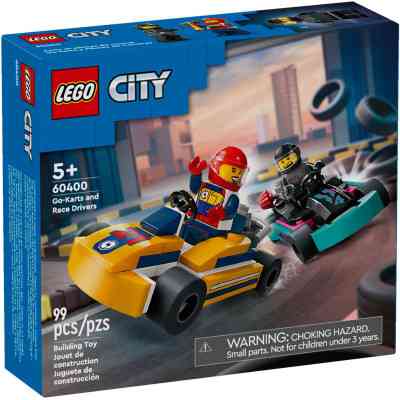 Конструктор LEGO City Картинг і гонщики 99 деталей (60400) Вінниця