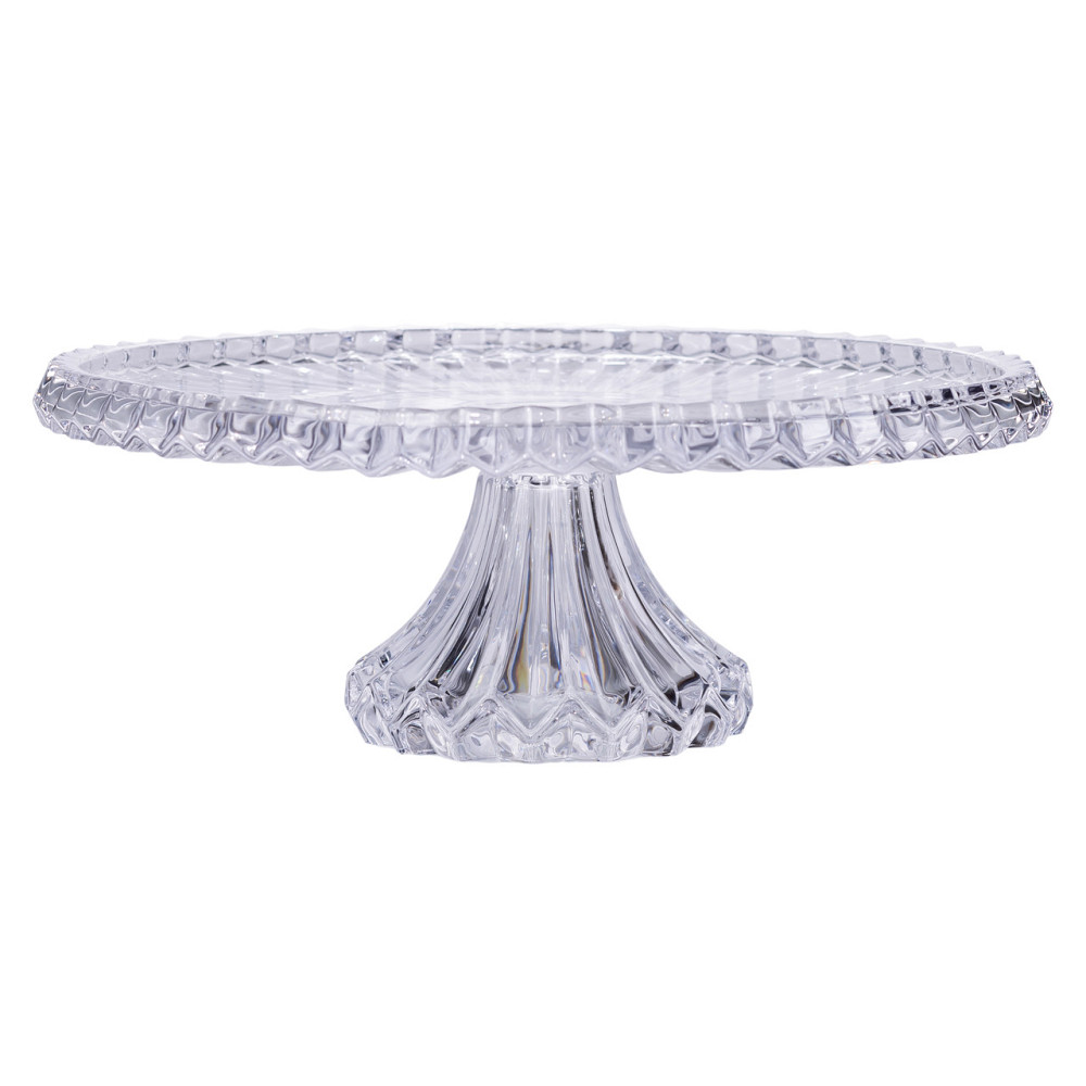 Тортівниця на ніжці Ø32 см скляна підставка для торта, капкейків, тістечок HP-19-138L Коломия - фото 2