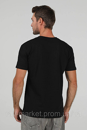 Футболка базовая Ray Premium Fit мужская черная (U0102-Black) Киев - изображение 3