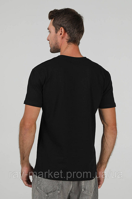 Футболка базова Ray Premium Fit чоловіча чорна (U0102-Black) Київ - фото 3