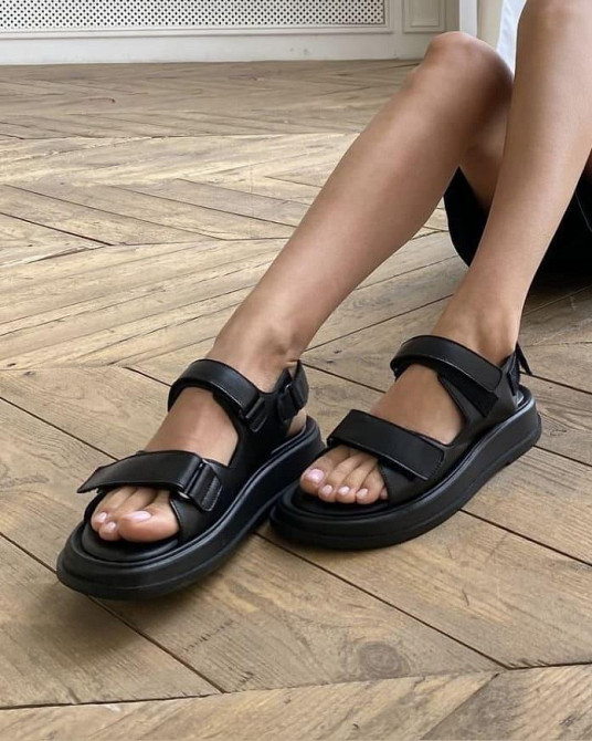 No brend Босоніжки жіночі SS-11 чорні (літо, шкіра натуральна) (5129) Коломыя - изображение 2