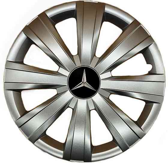 Автомобильные модельные колпаки R15 Mercedes-Benz 328 4шт, SJS, серебряные Киев