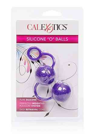Вагинальные шарики силиконовые Posh Silicone O Balls фиолетовые California Exotic Sex Aura Киев
