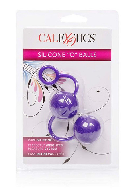 Вагинальные шарики силиконовые Posh Silicone O Balls фиолетовые California Exotic Sex Aura Киев - изображение 3