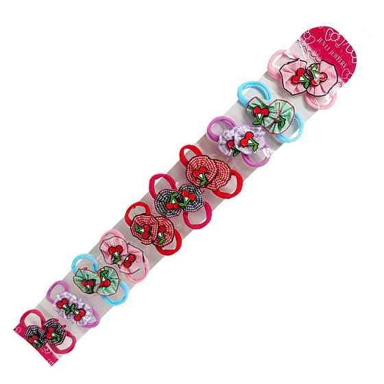 Дитячі резинки для волосся «Міні Вишні» 0108-166,10 пар Вінниця