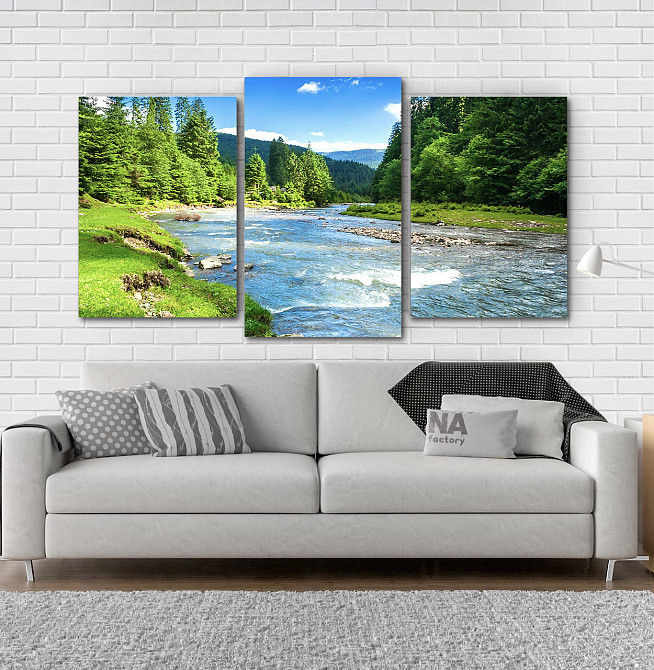 Модульна картина Гірська річка Art-169_3 Київ - фото 2