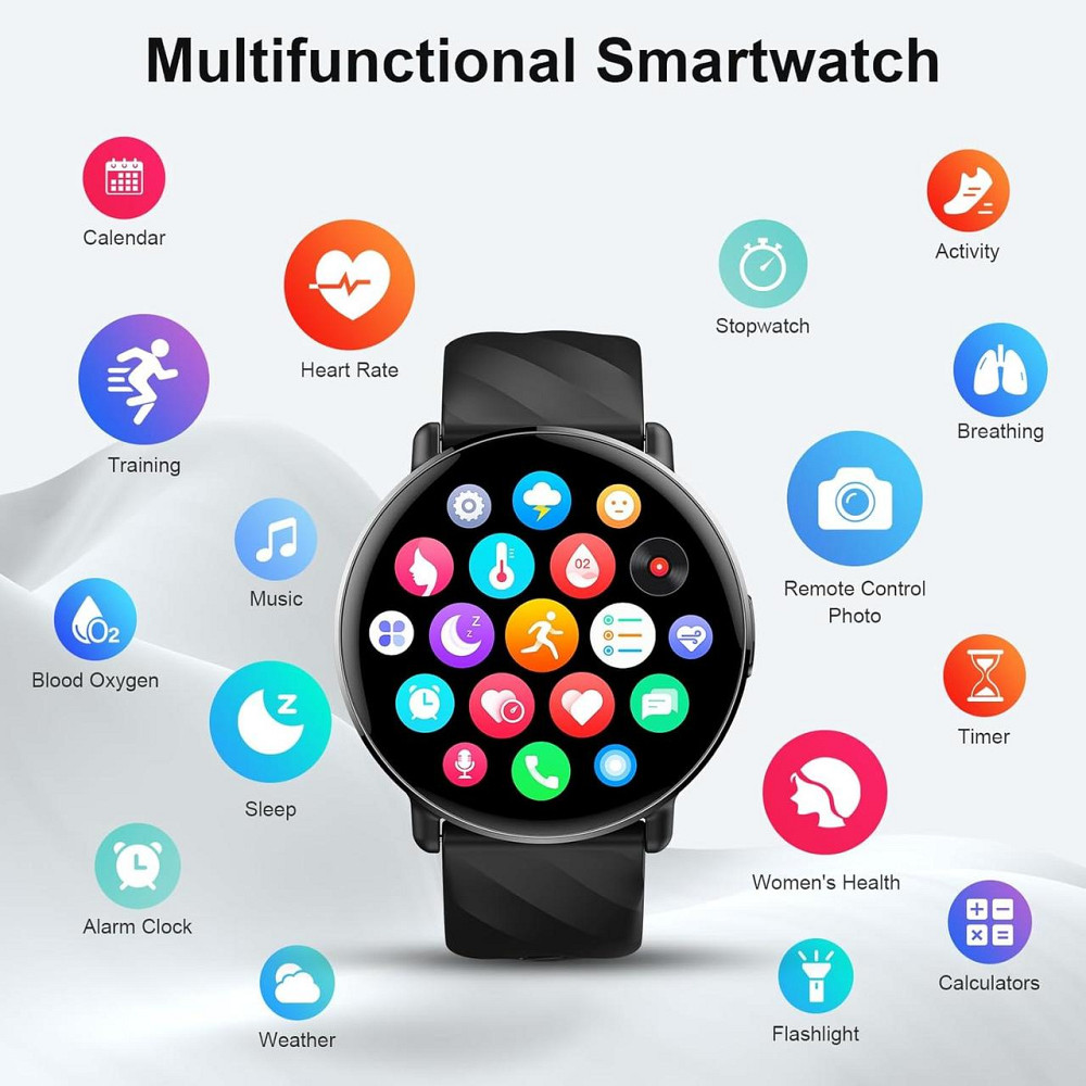Смарт-часы OWMSIC S51 с Bluetooth-звонками, HD-дисплей 1.39 дюйма, IP68, 112+ спортивных режимов, Android/iOS, SpO2 Киев - изображение 7