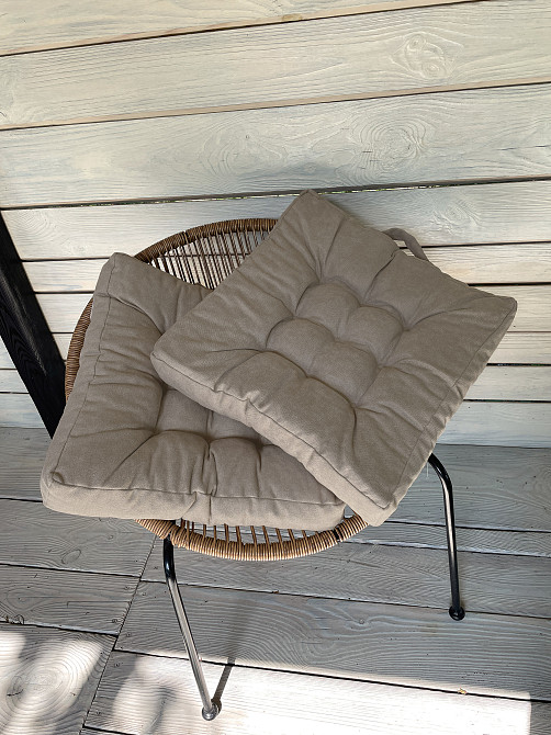 Подушка для стільців (50x50х8 см) Decorator Соро колір тауп 84-049 Київ - фото 5