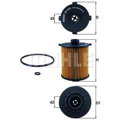 Фільтр масляний Mahle OX1075DECO Вінниця