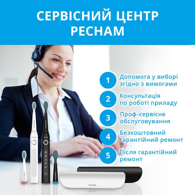 Набір зубних щіток Pecham Black and White Travel Set PC-084 (0290119010100) ( Білий ) Харьков - изображение 2