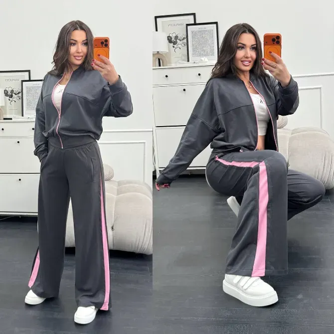 Жіночий спортивний костюм з лампасами — стильний повсякденний комплект Одеса - фото 6