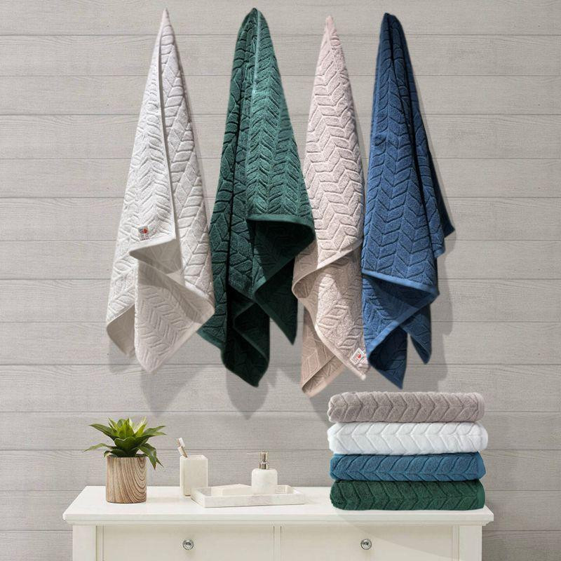 Рушник банний Lovely Svi  бавовна жаккардове для ванної, готелів, СПА - 70 х 140 см Milano Синій (691124) Київ - фото 6