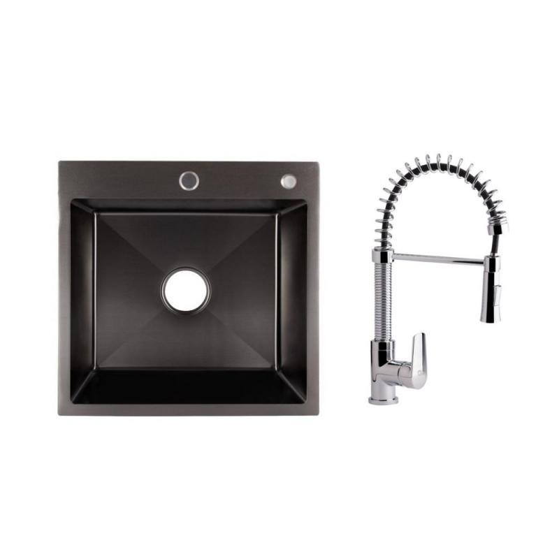 Набор для кухни Tenso 2 в 1 со смесителем для фильтрованной воды (QTTENCRM013F + LDH5050BPVD3008) хром Киев - изображение 1