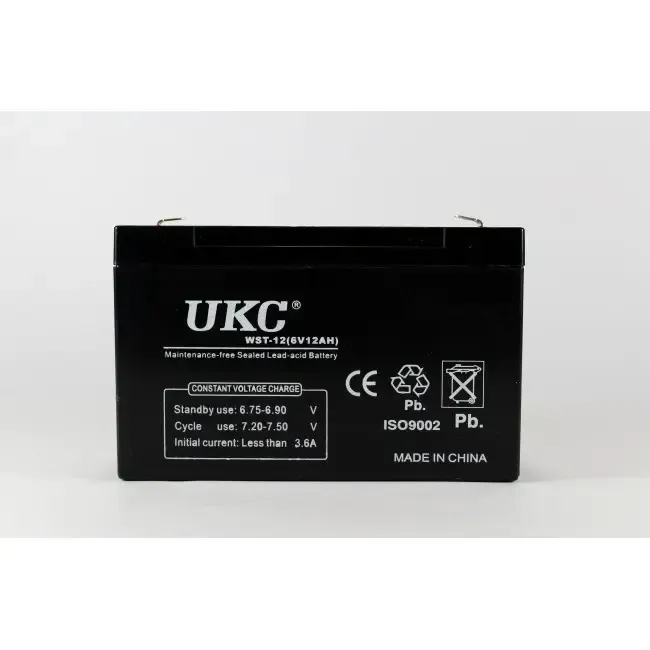 Свинцево-кислотний Акумулятор BATTERY 6V 12A UKC Одеса - фото 2